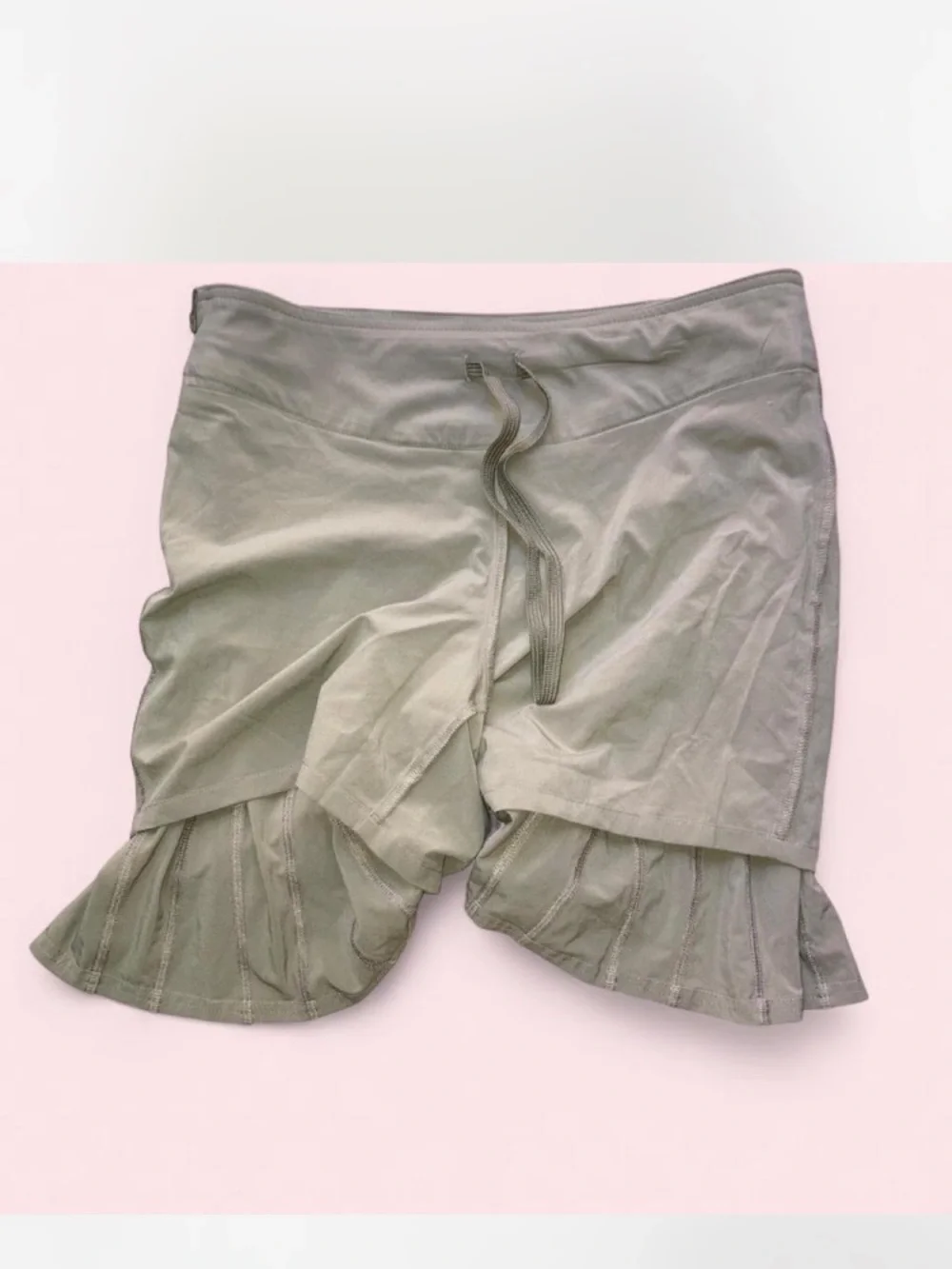 Athleta Khaki A-Line Panel Skirt - Picture 7 of 7